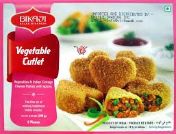 BIKAJI- VEGETABLE CUTLET 240G 6PCS