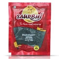 SAURBHI BLACK PEPPER WHOLE 500G