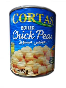 CHICKPEAS BOILED CORTAS 850G