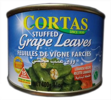 CORTAS STUFFED GRAPE LEAVES400G