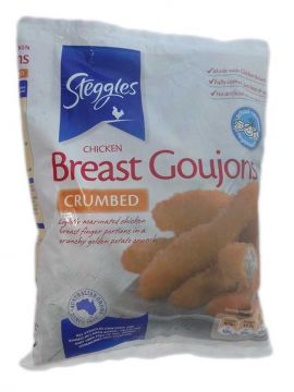 CHICKEN BREAST GOUJONS 1KG