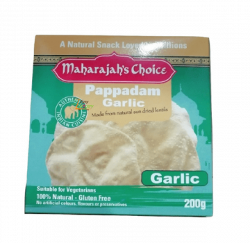 MAHARAJA CHOICE- GARLIC PAPPADAMS 200 GMS