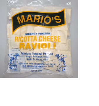 MARIO - RICOTTA CHEESE RAVIOLI PASTIZZI