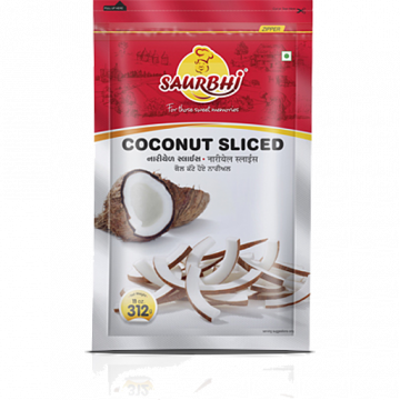 SAURBHI COCONUT SLICED 312G