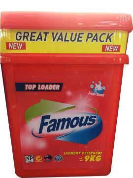 FAMOUS WASHING POWDER 9KG