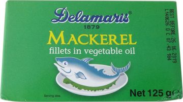 MACKEREL VEG OIL 125G