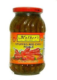 MOTHER'S -STUFFED RED CHLLI PICKLE 500G