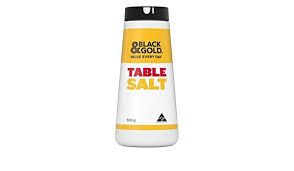 BLACK & GOLD TABLE SALT 500G